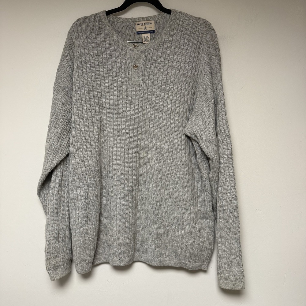 High Sierra Men's Gray Long Sleeve Shirt Size‎ L